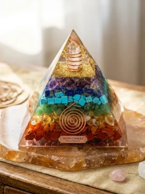Seven Chakra Orgone Pyramid
