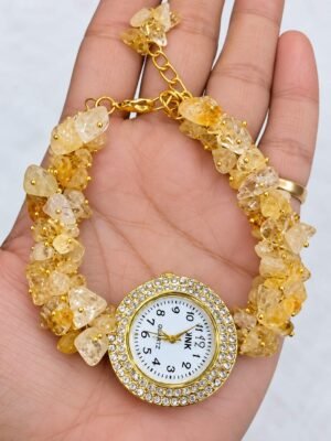 Citrine with watch bracelet