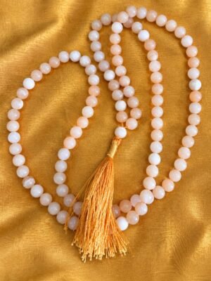 Peach Moonstone Mala