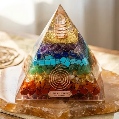 Seven Chakra Orgone Pyramid