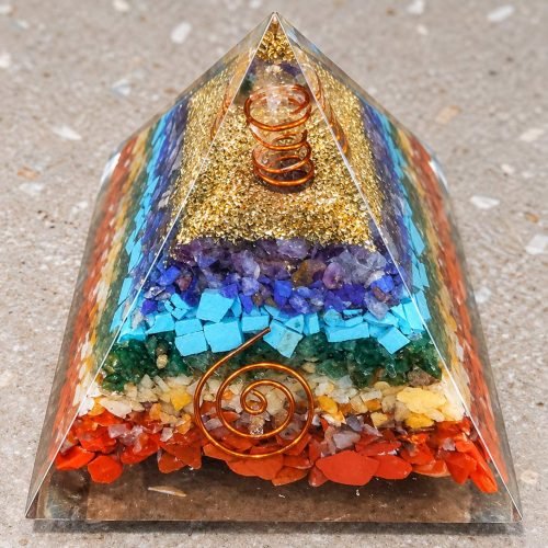 Seven chakra orgon pyramid